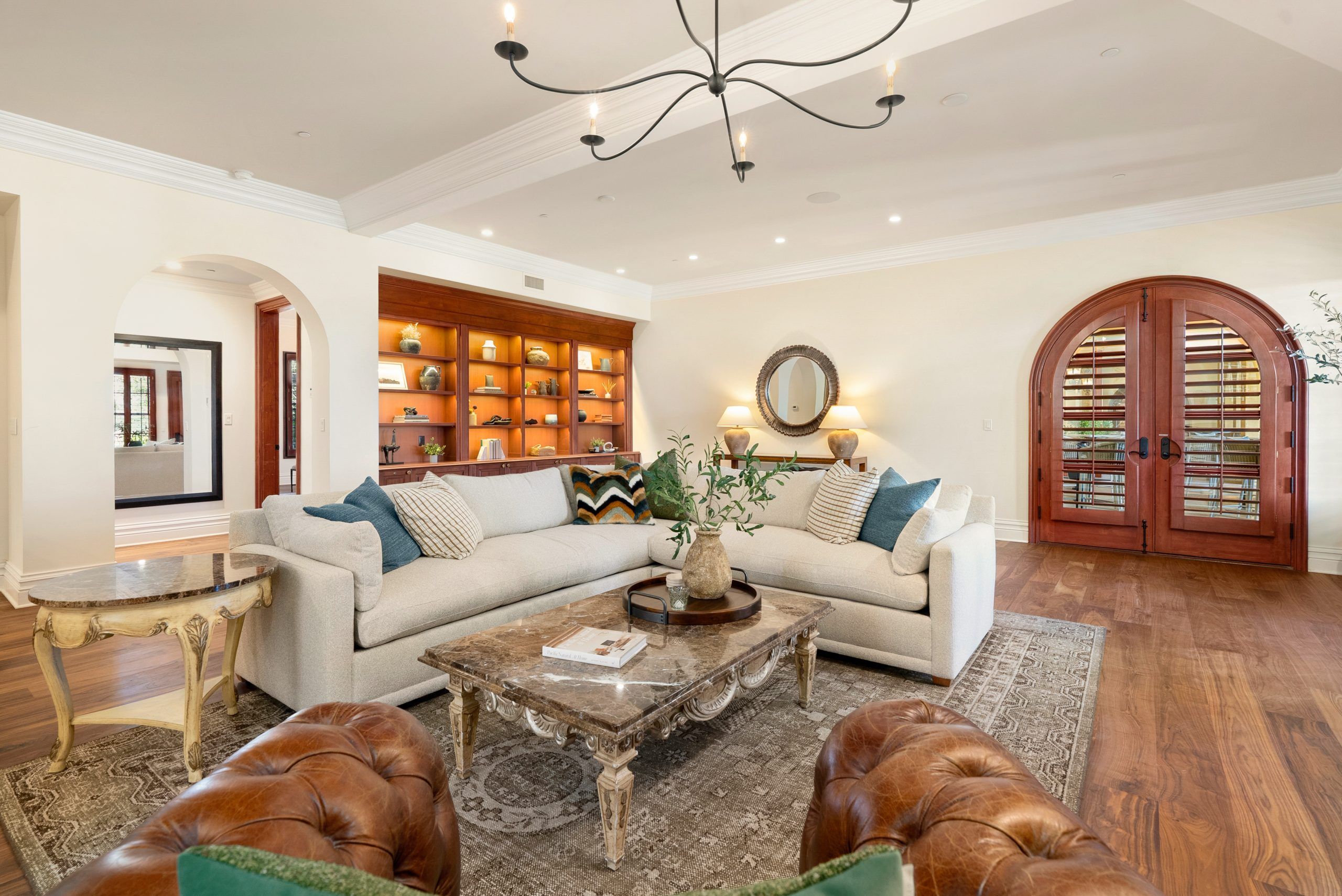 West Villa downstairs living room seating area