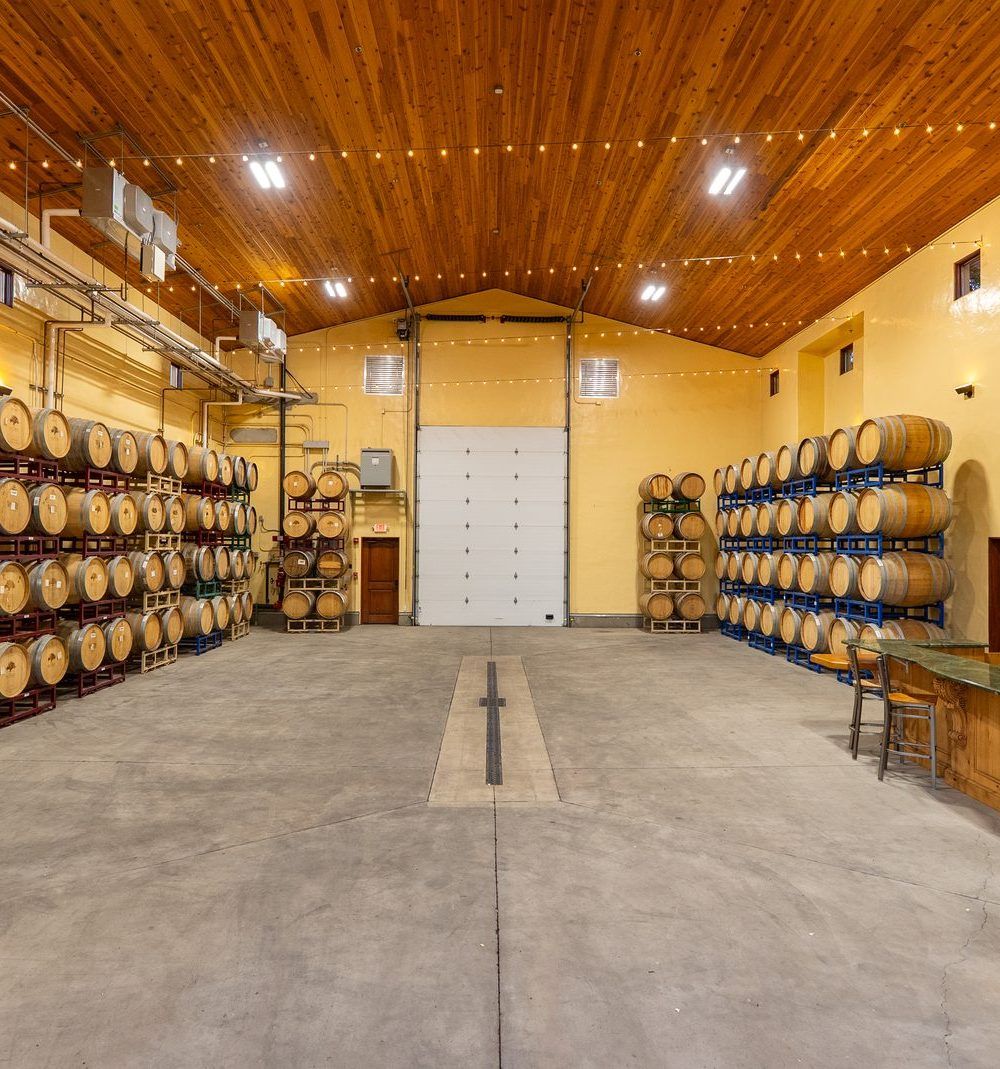Barrel Room interior detail at Villa San-Juliette
