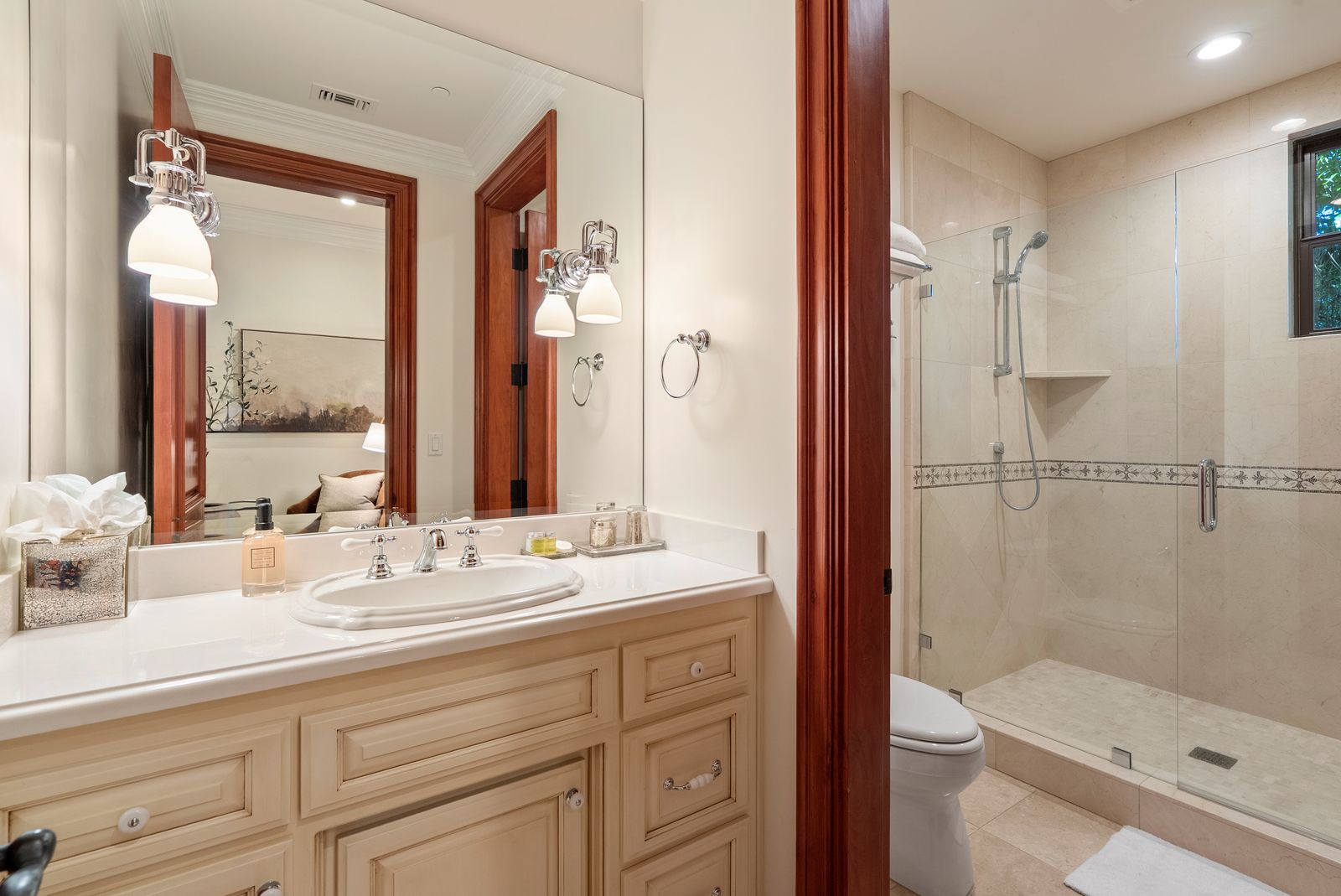 East Villa downstairs bathroom vanity
