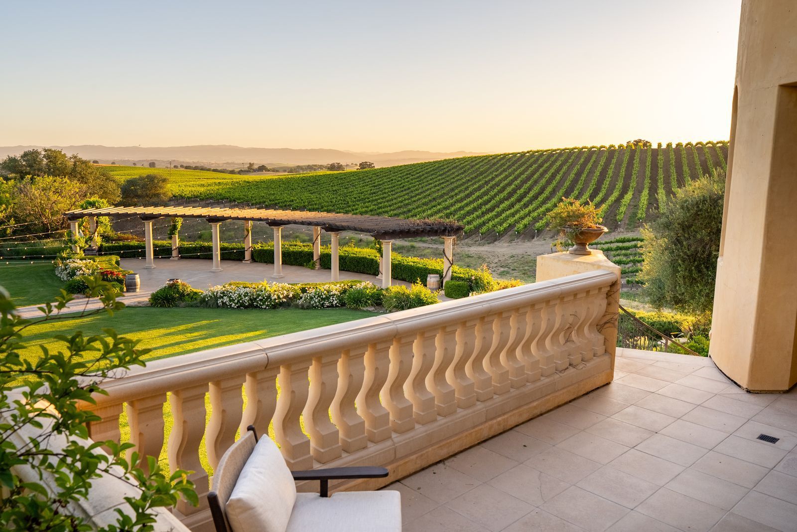Vineyard view from the upstairs veranda