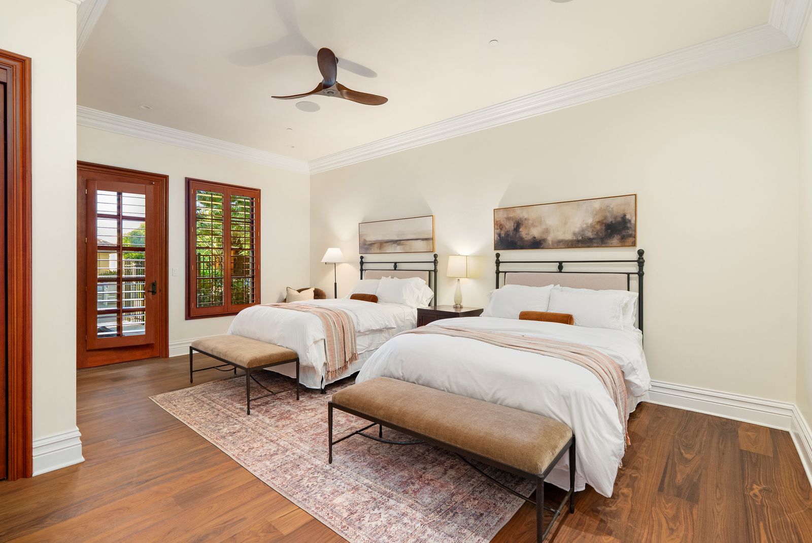 West Villa downstairs twin bedroom